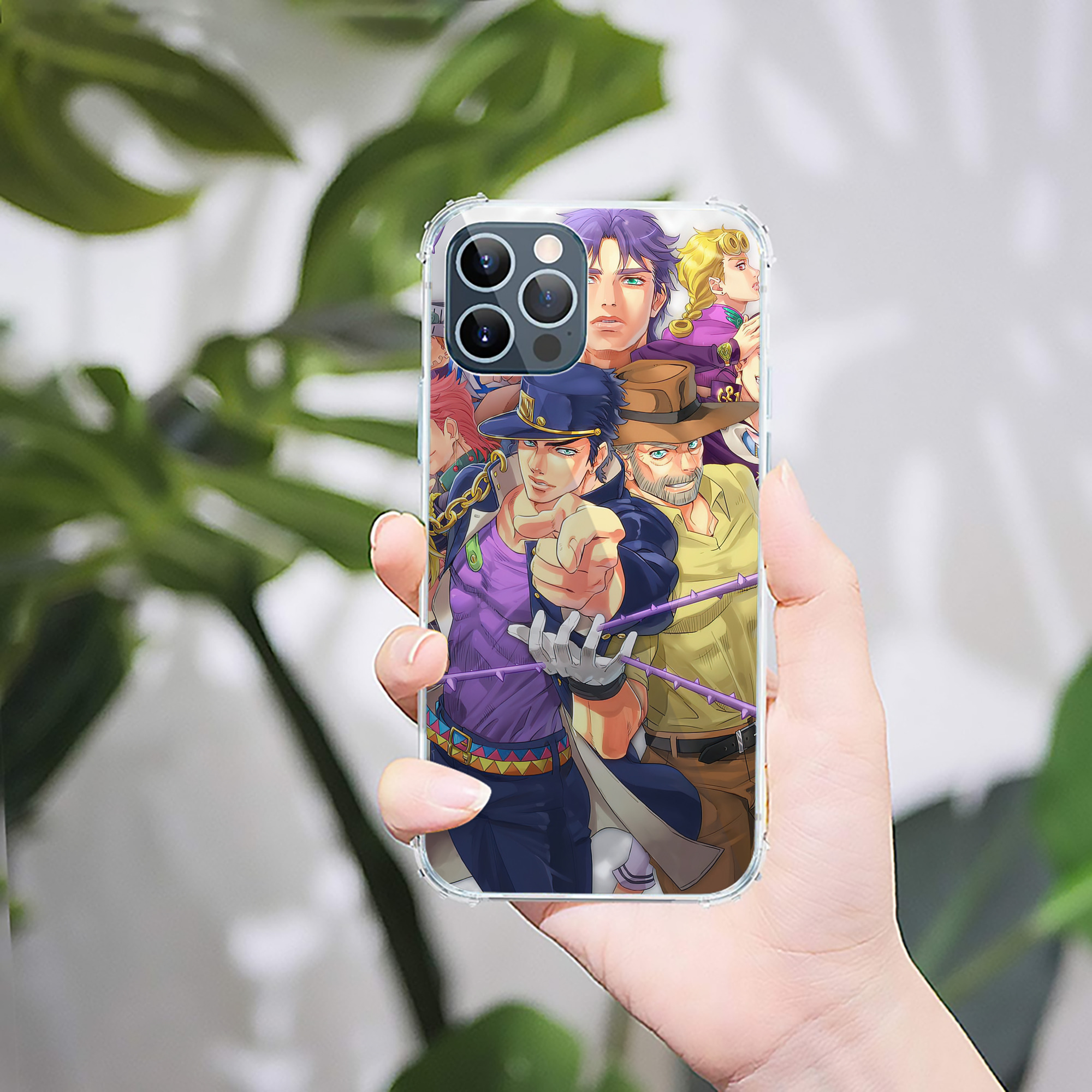 （画像用） ジョジョの奇妙な冒険 JoJo's Bizarre Adventure 【iPhone 12シリーズ対応】透明スマホケース（クリアソフトケース）